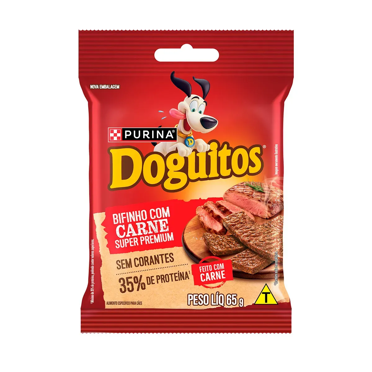 Bifinho para Cachorro Doguitos Carne Purina 65G