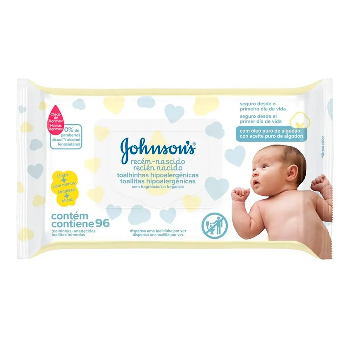 Toalha Umedecida 's Baby Johnson 96UN