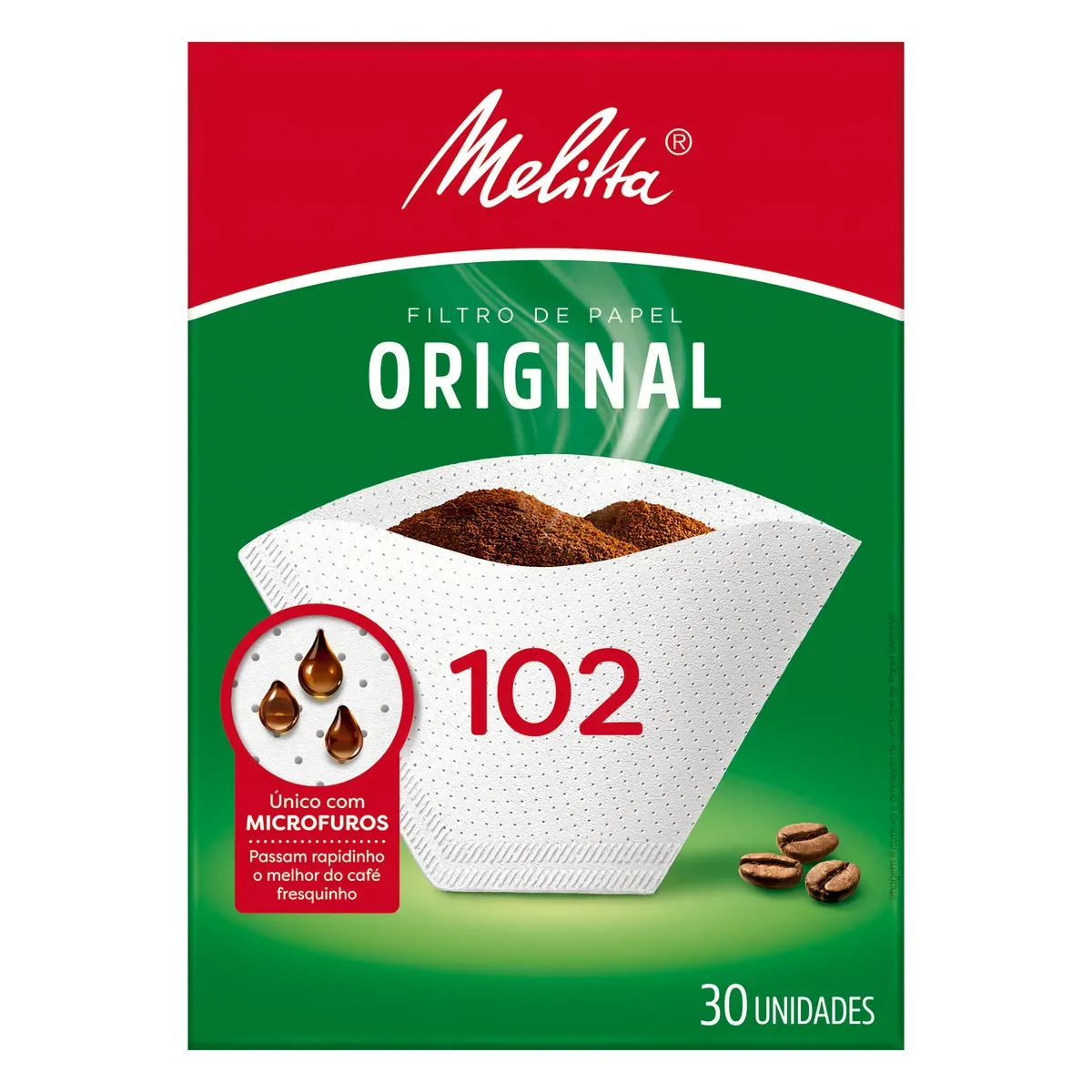 Filtro Descartável de Café 102 Melitta 30UN
