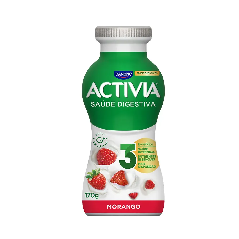 Leite Fermentado Morango Activia 170G