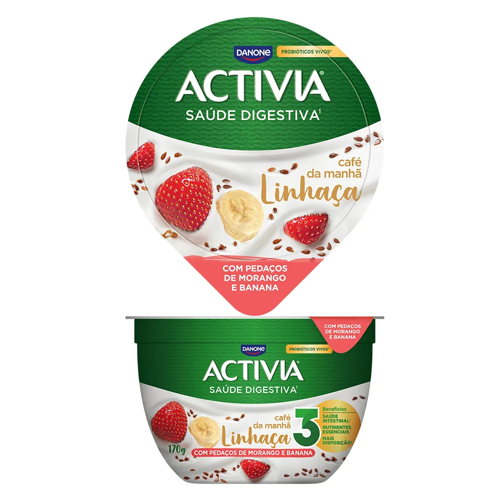 Leite Fermentado Integral Linhaça Activia 170G