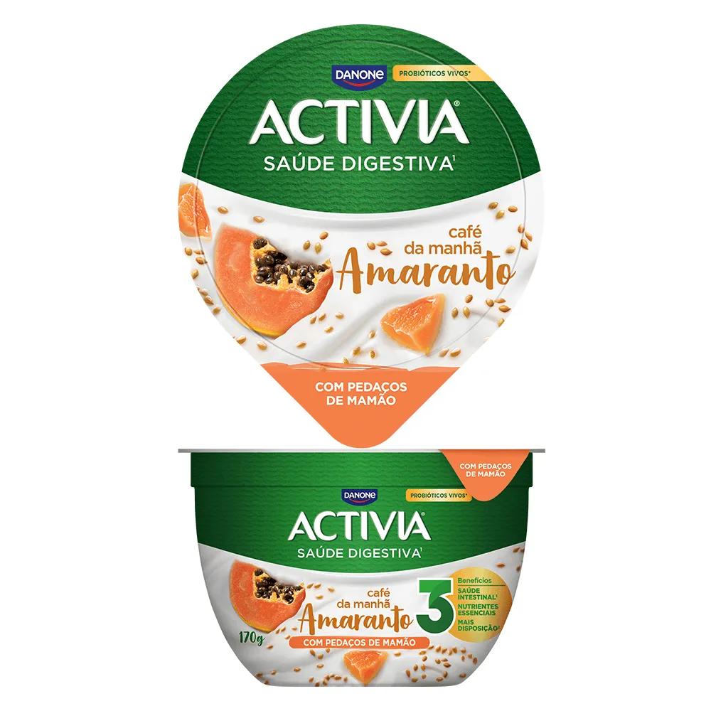 Leite Fermentado Integral Amaranto Activia 170G