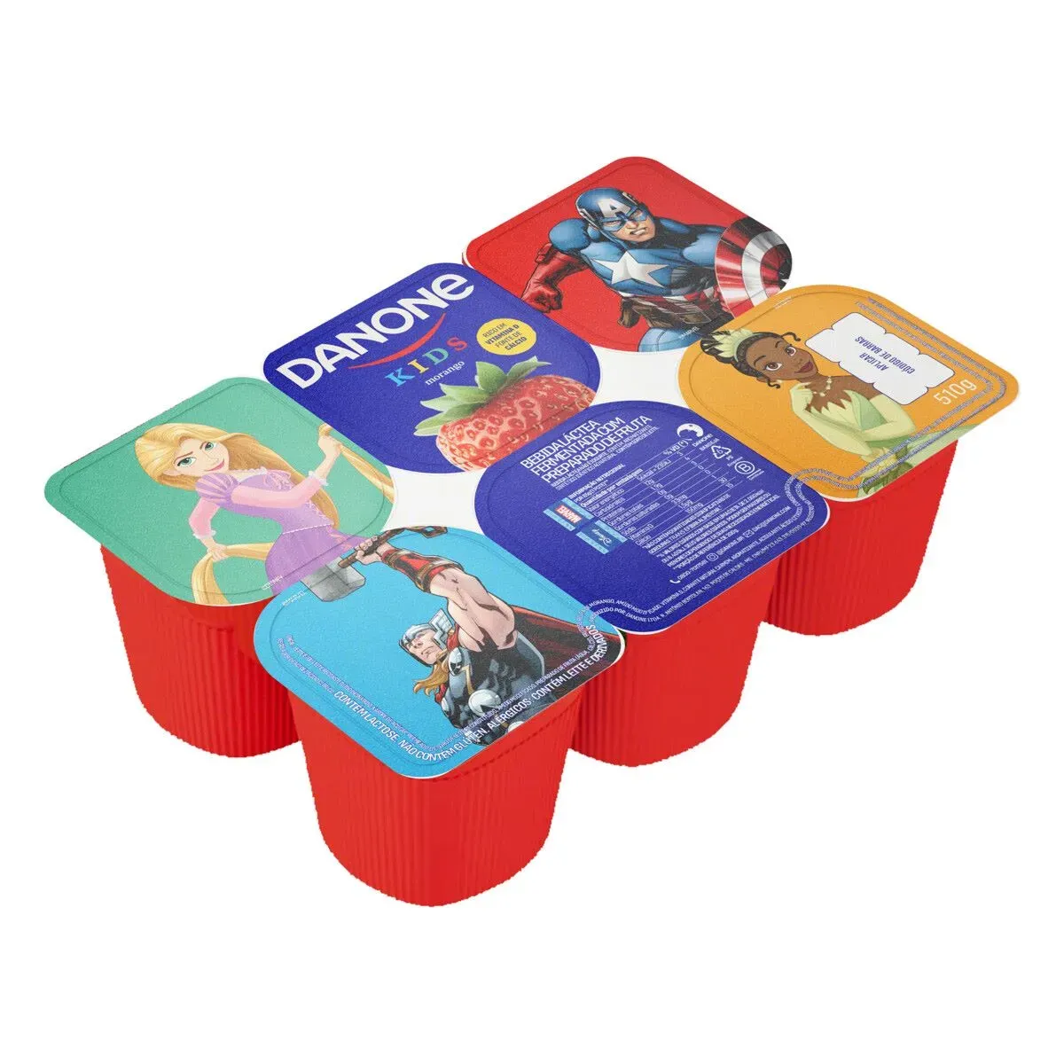 Bebida Láctea Fermentada Morango Kids Danone 510G
