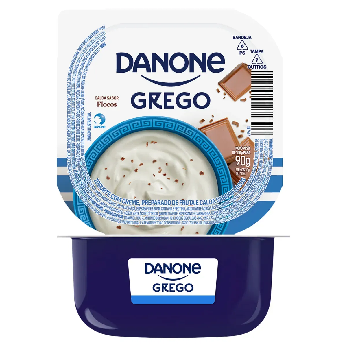 Iogurte Grego Calda Flocos Danone 90G