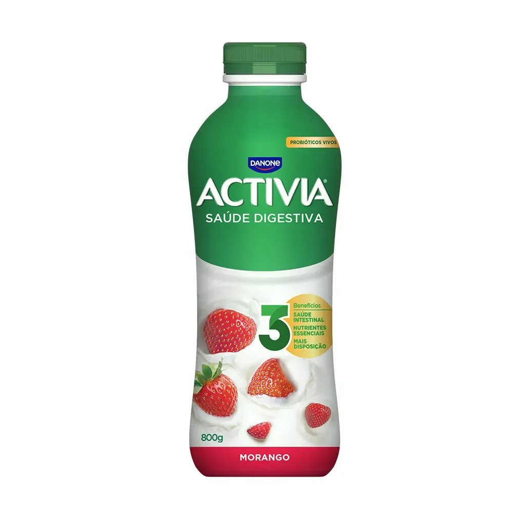 Leite Fermentado Morango Activia 800G