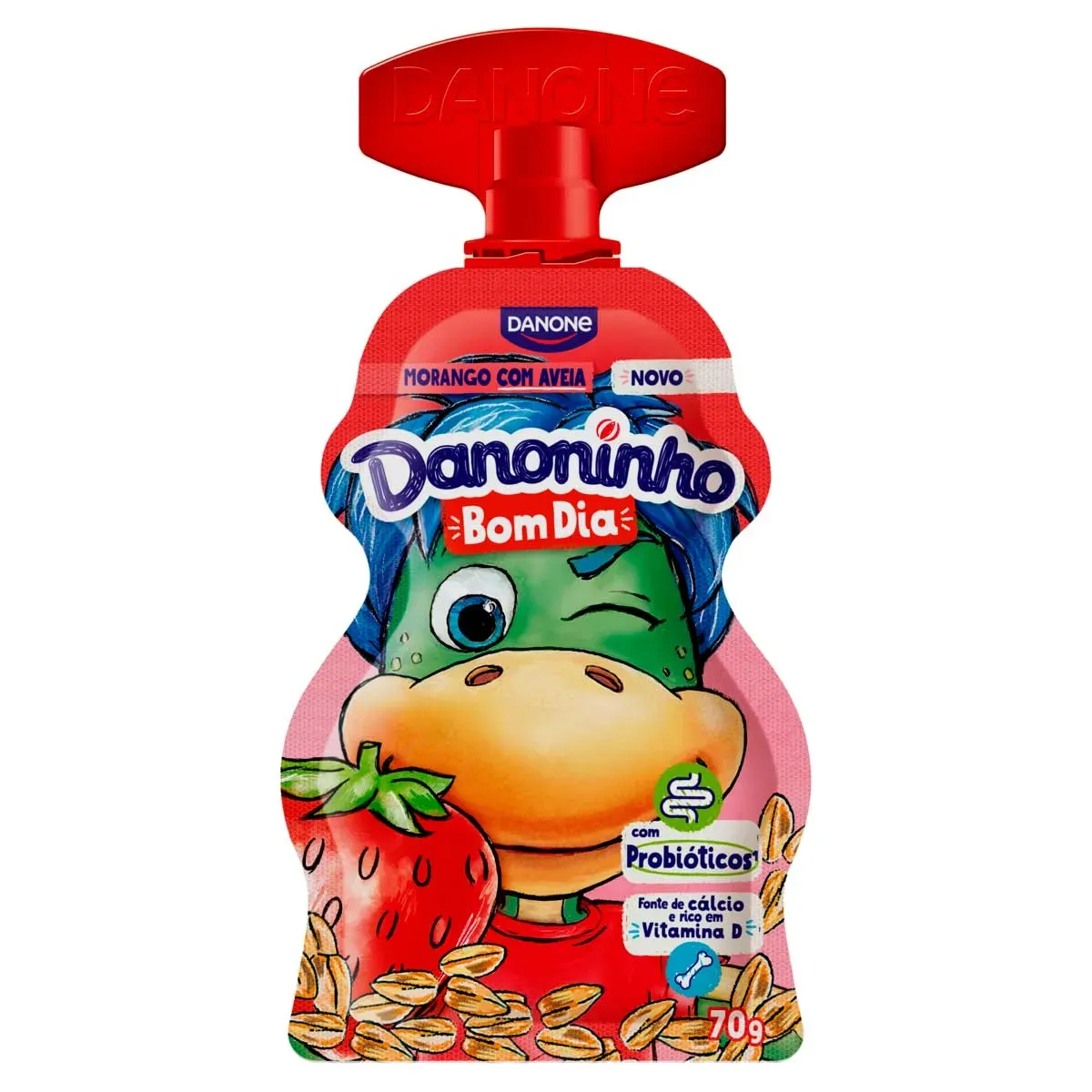 Iogurte Integral Morango Aveia Danoninho Bom 70G