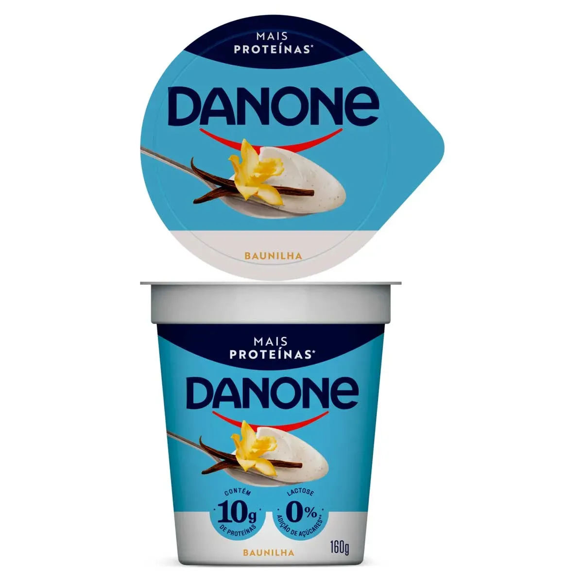 Iogurte Semidesnatado Baunilha Zero Danone 160G