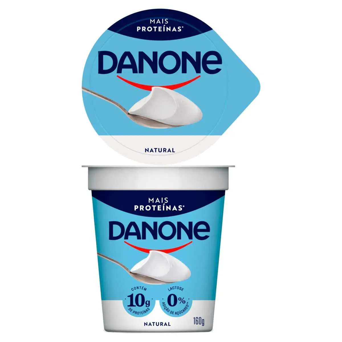 Iogurte Semidesnatado Natural Zero Danone 160G