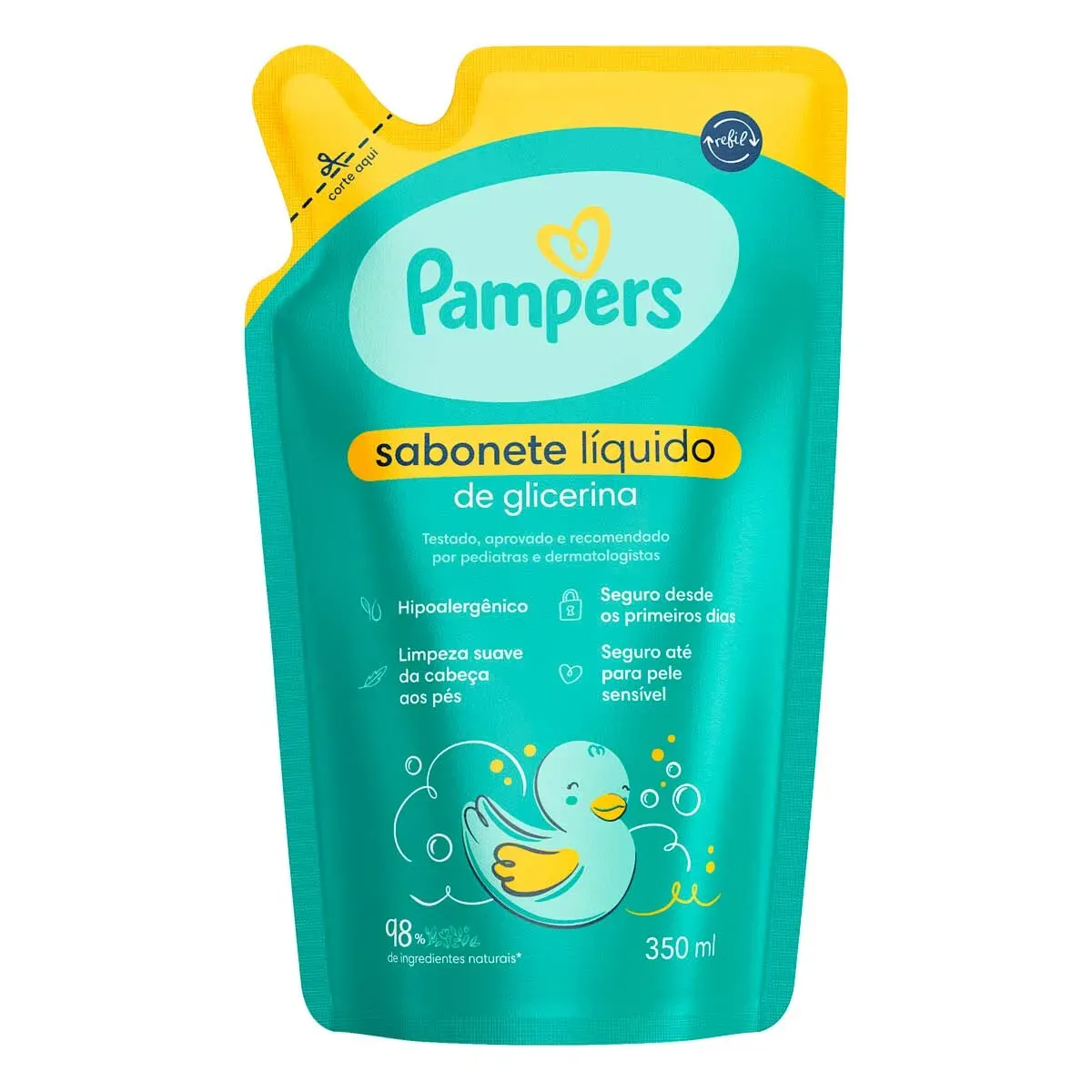 Sabonete Infantil Líquido Glicerina Pampers 350ML