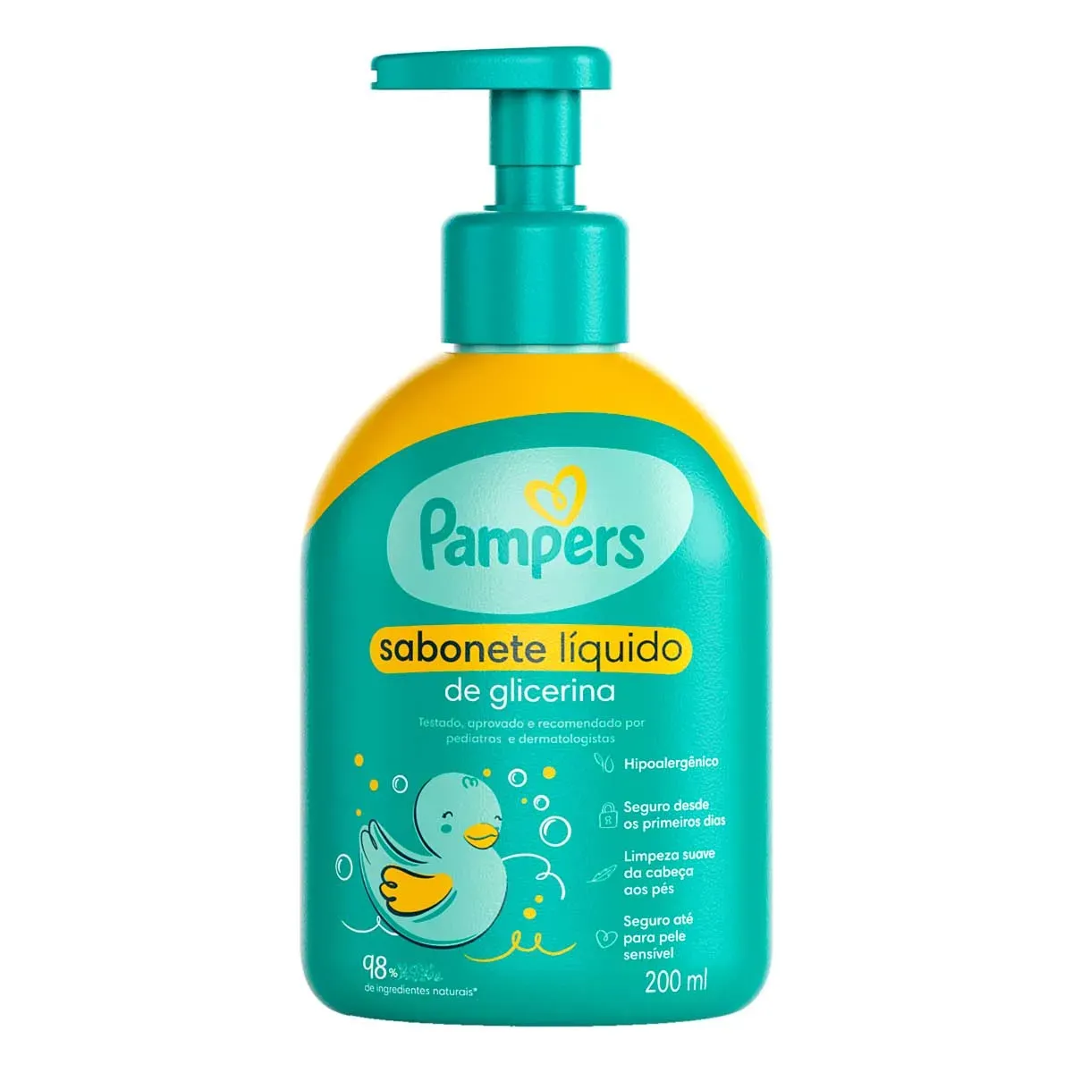Sabonete Infantil Líquido Glicerina Pampers 200ML