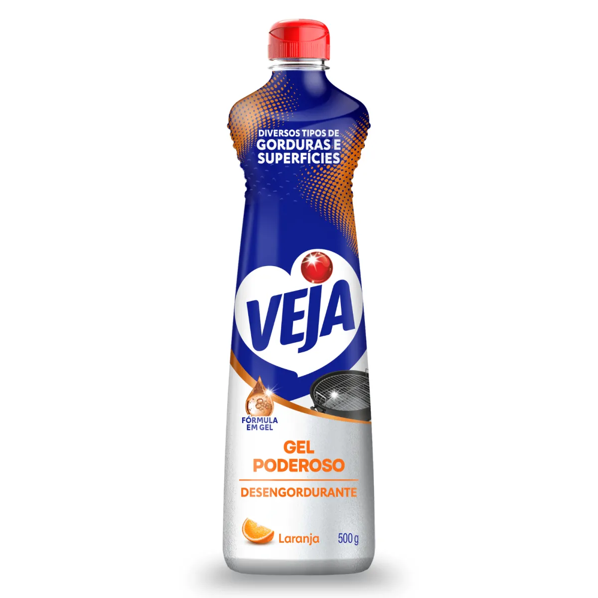 Desengordurante Gel Poderoso Laranja Veja 500ML