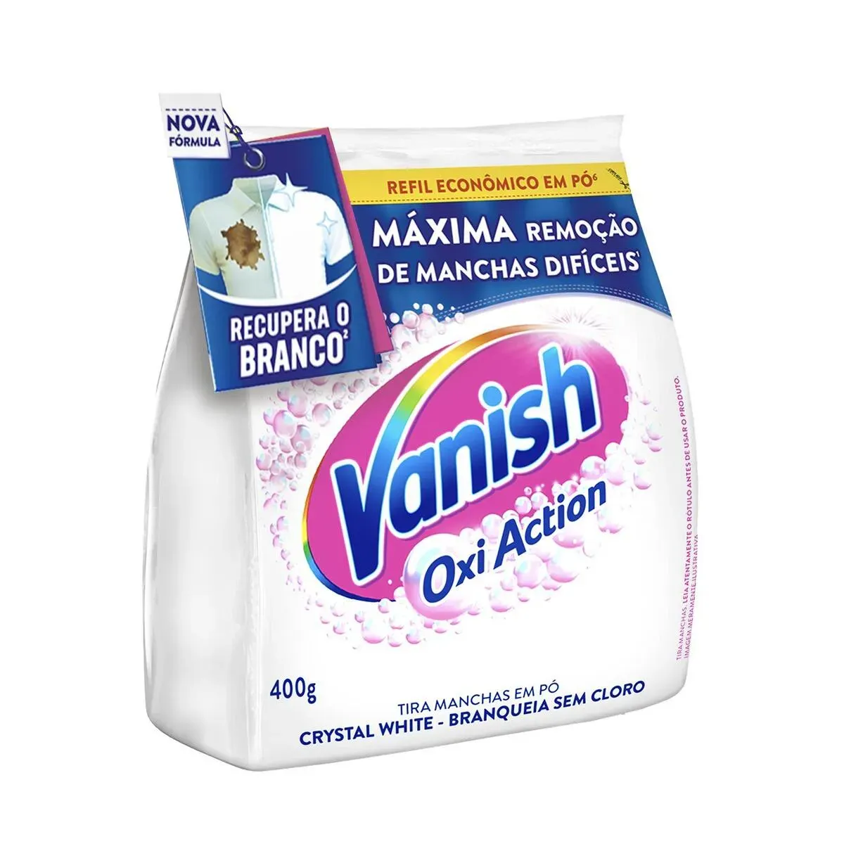 Tira Manchas em Pó Crystal White Oxi Vanish 400G