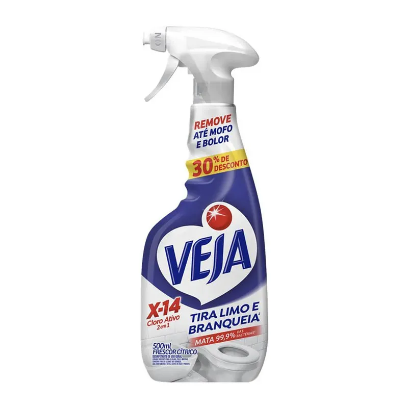 X14 Tira Limo com Cloro Ativo Oferta Veja 500ML
