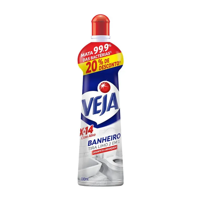 Tira Limo Banheiro X14 Oferta Veja 500ML