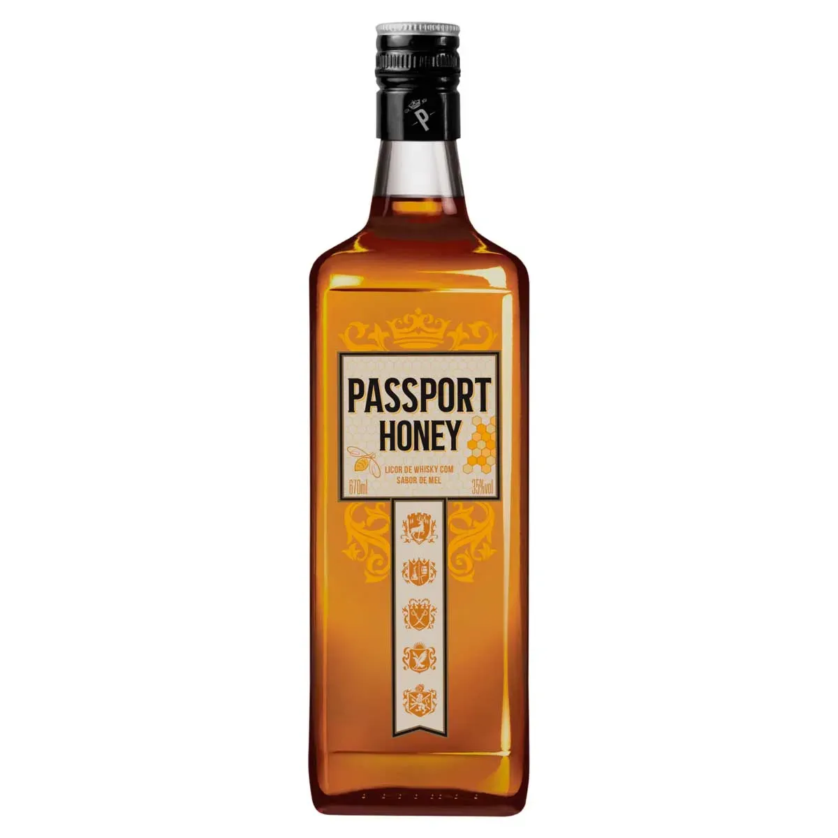 Licor Whisky e Mel Passport 670ML
