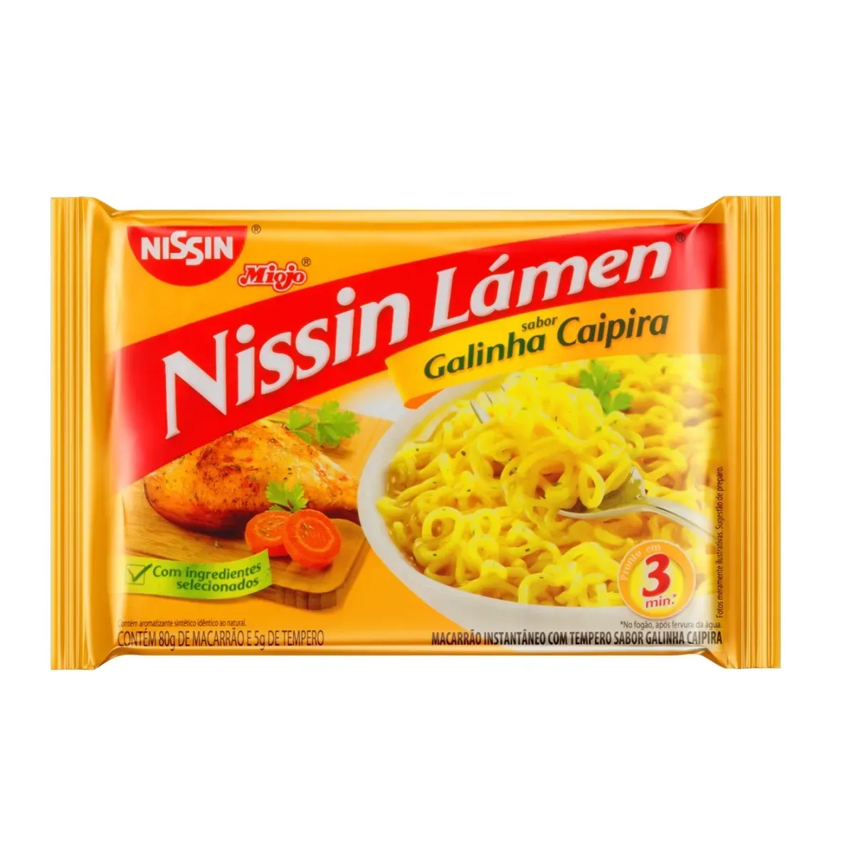 Macarrão Instantâneo Nissin Galinha Caipira 85G