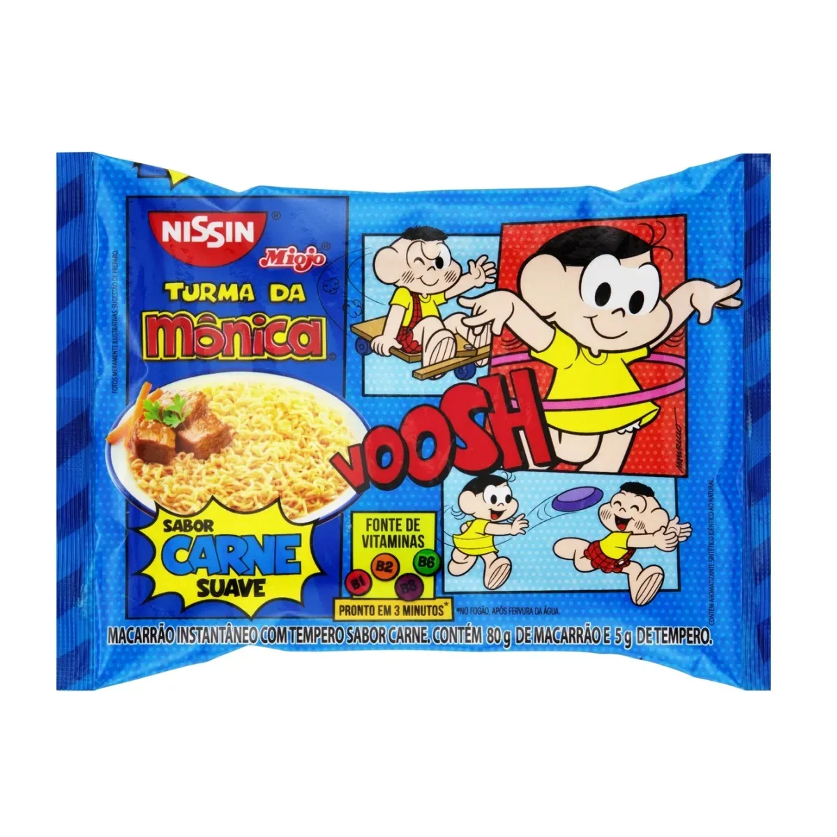 Macarrão Lámen Turma Mônica Carne Suave Nissin 85G