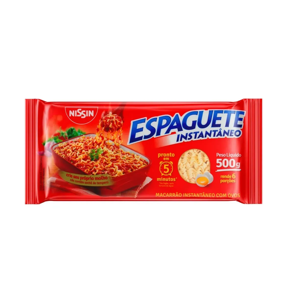 Macarrão Instantâneo Espaguete Nissin 500G