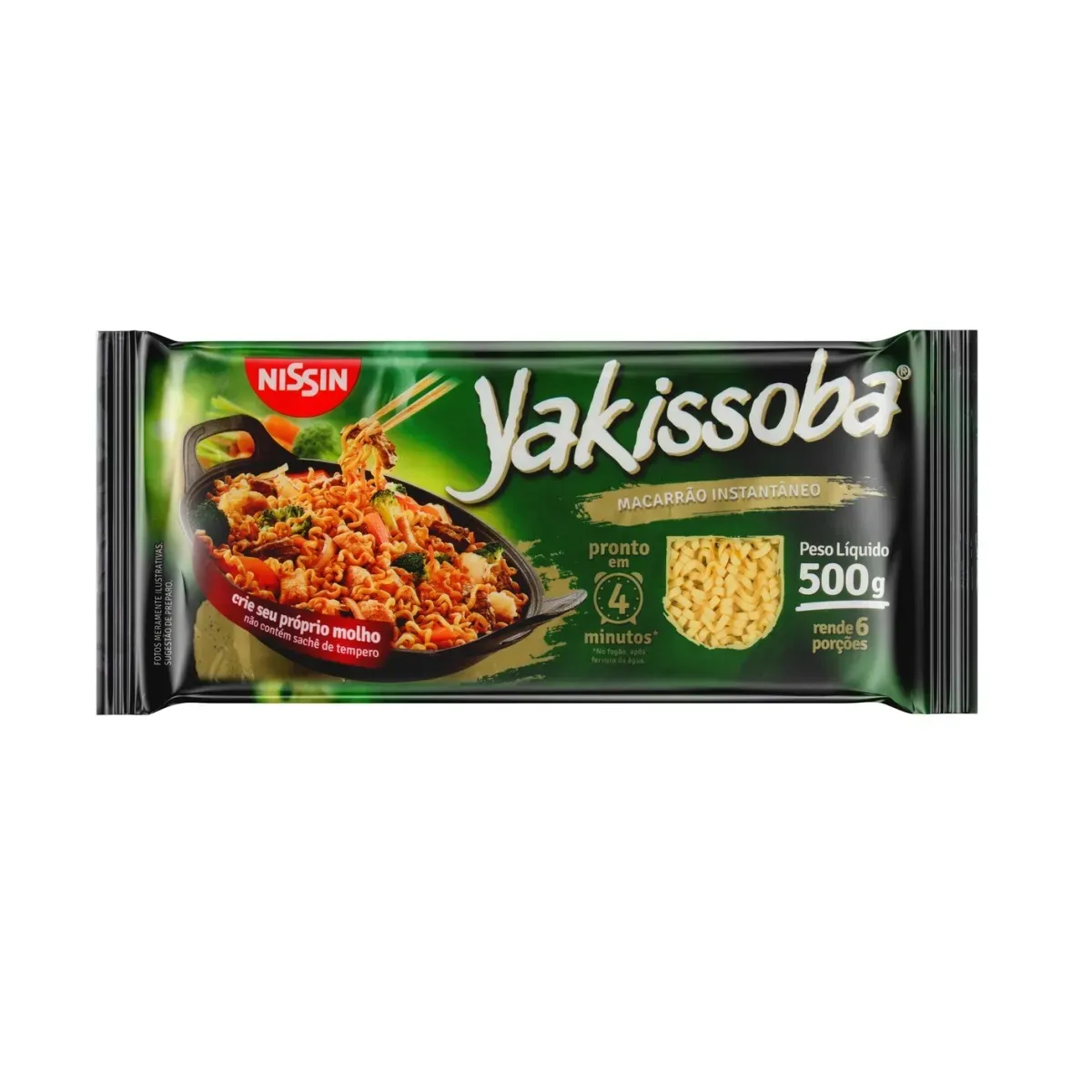 Macarrão Instantâneo Yakissoba Nissin 500G