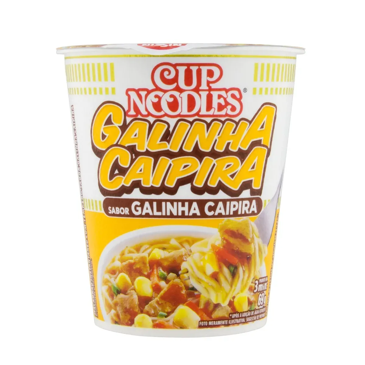 Macarrão Cup Noodles Galinha Caipira Nissin 69G