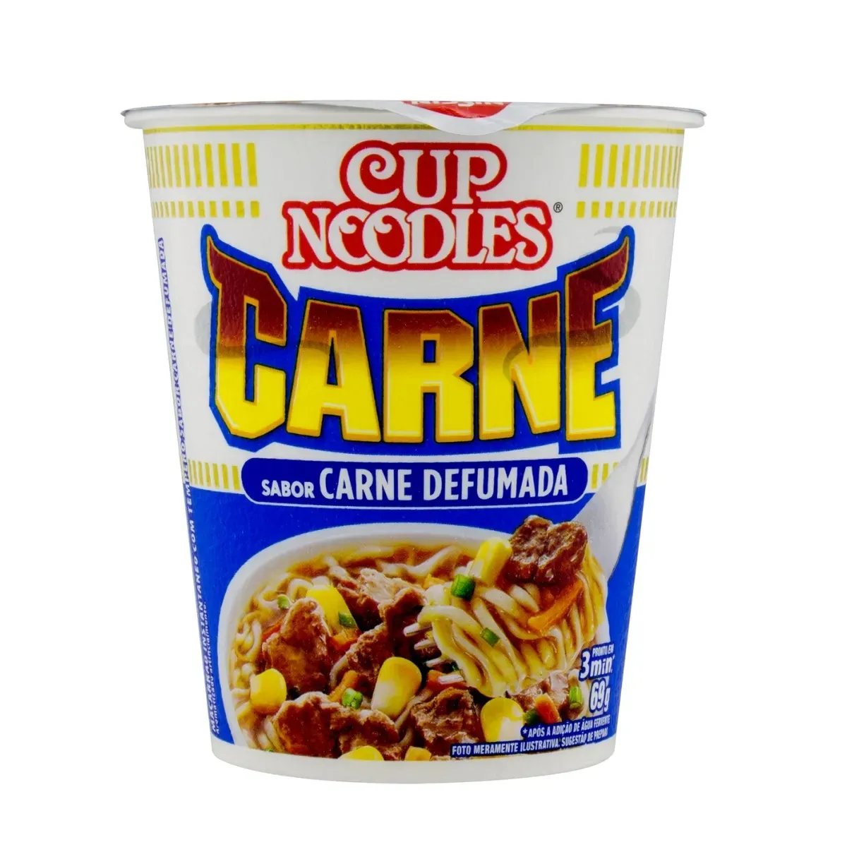 Macarrão Cup Noodles Carne Nissin 69G