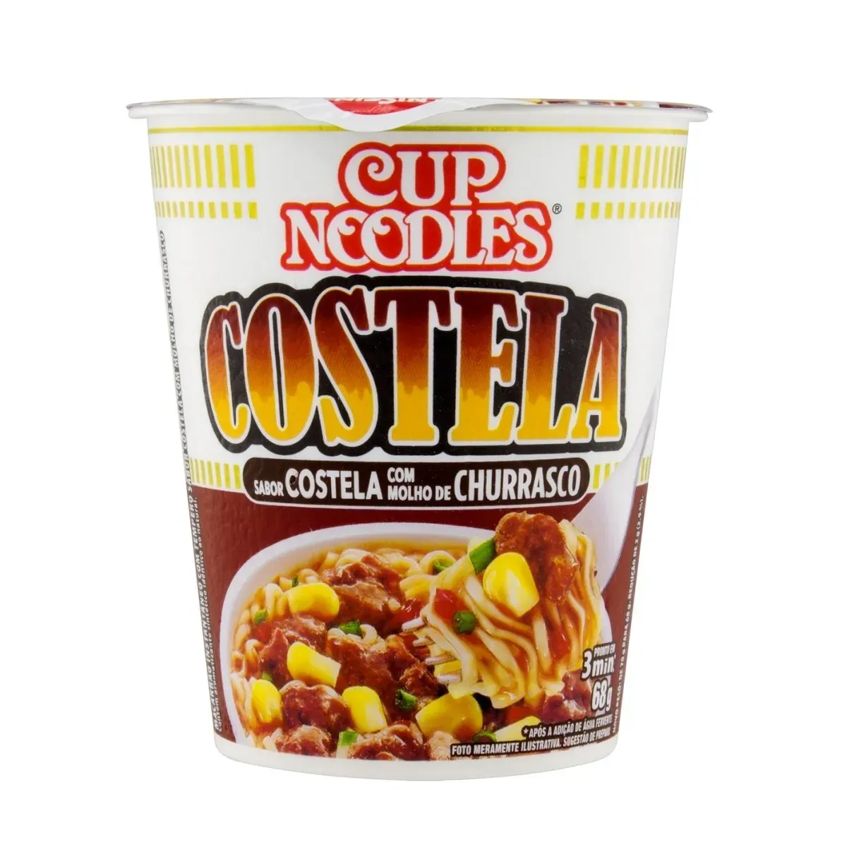 Macarrão Cup Noodles Costela Nissin 68G