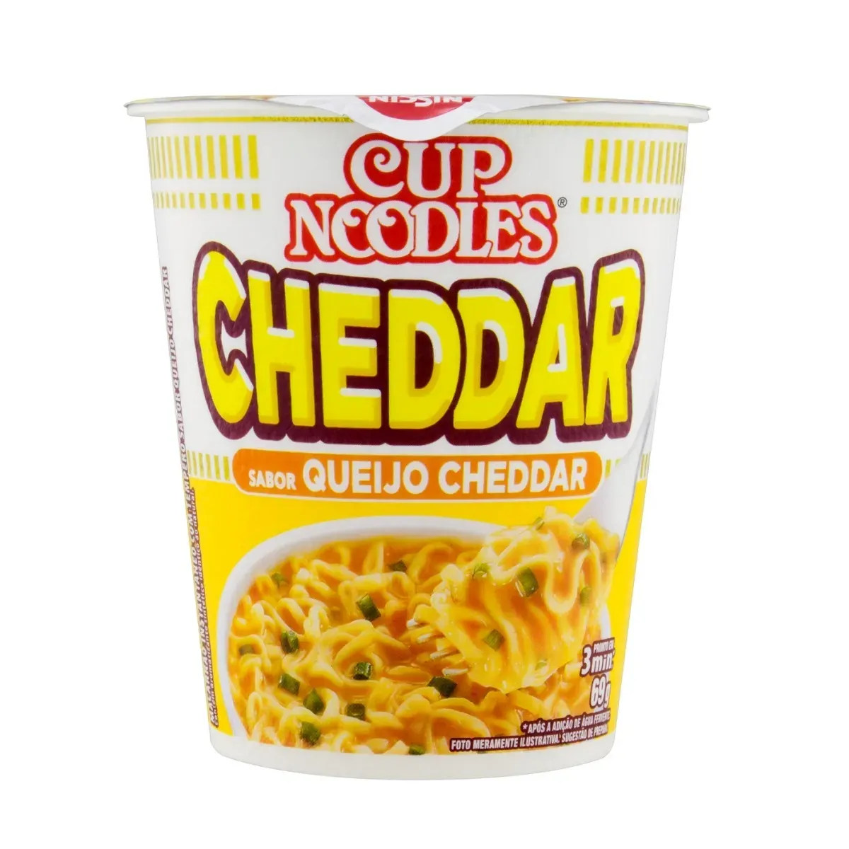 Macarrão Cup Noodles Cheddar Nissin 69G
