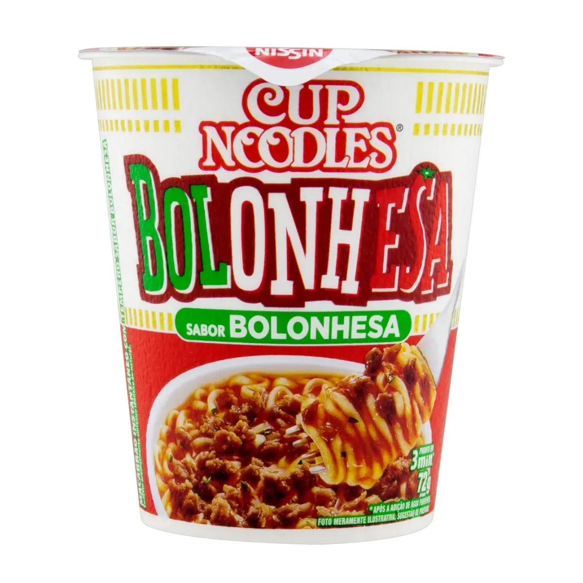 Macarrão Cup Noodles Bolonhesa Nissin 72G