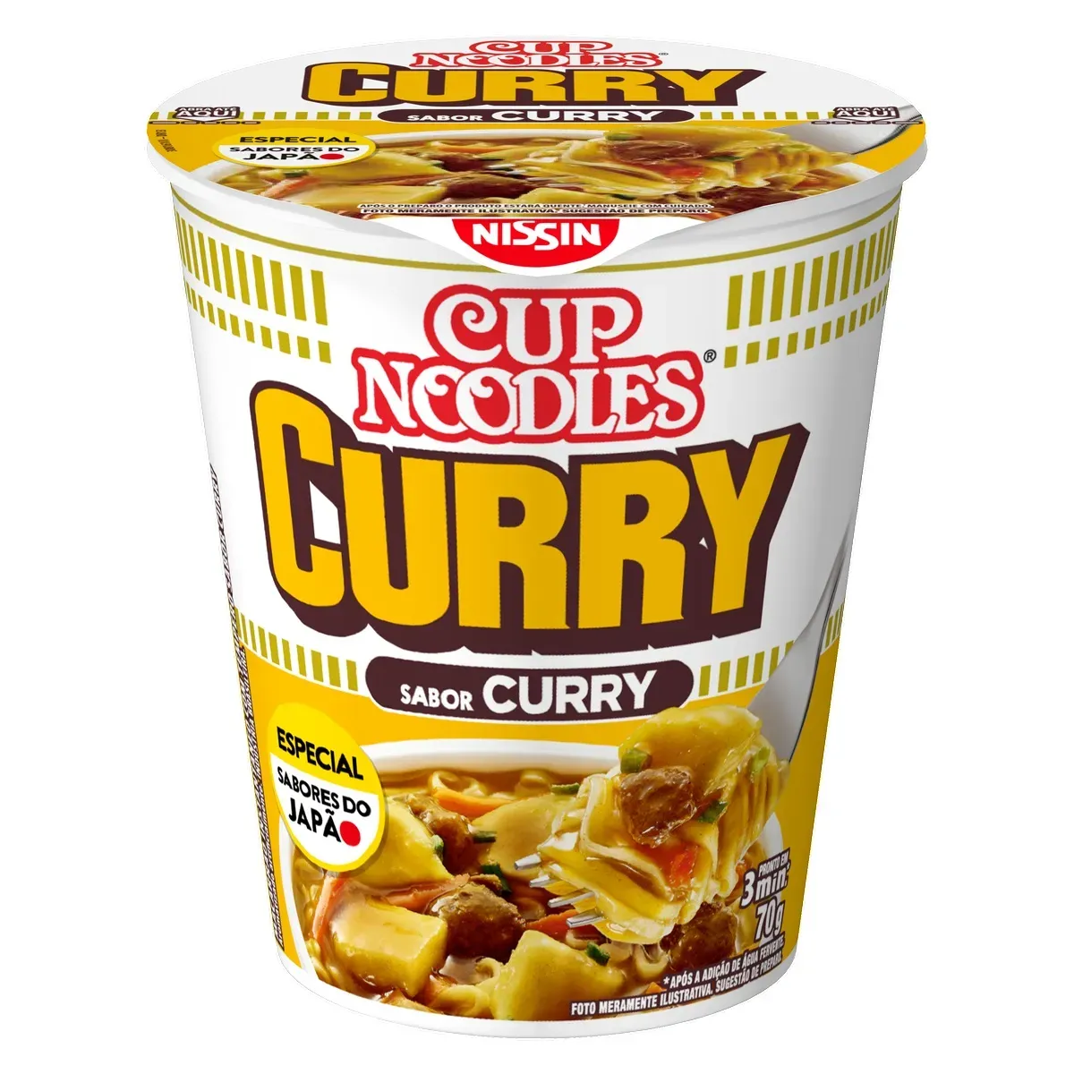 Macarrão Cup Noodles Curry Nissin 70G