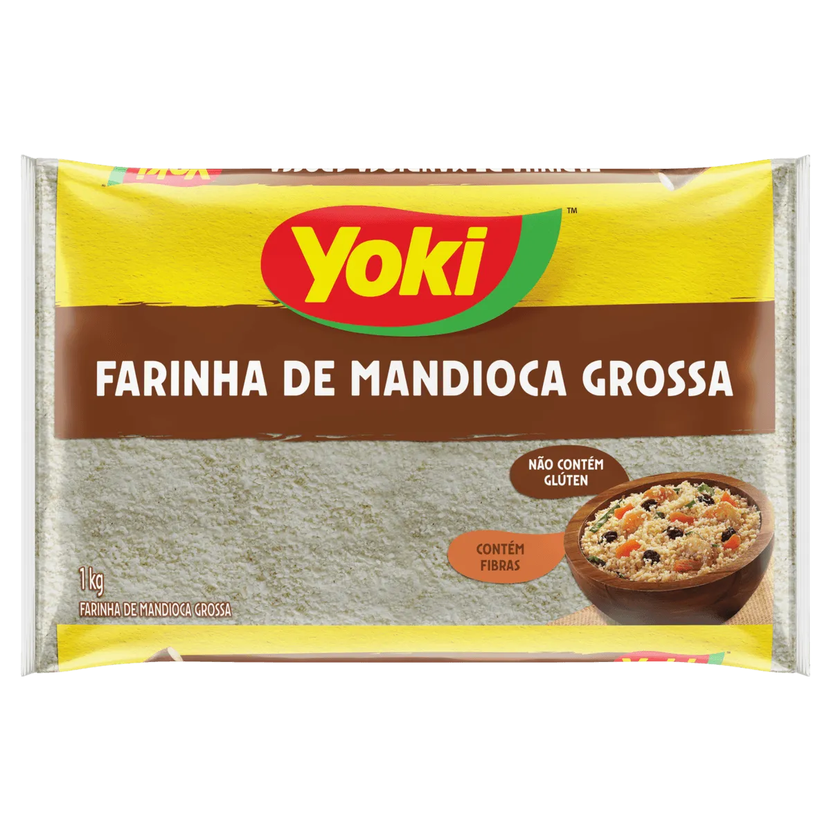 Farinha de Mandioca Tipo Único Grossa Yoki 1KG