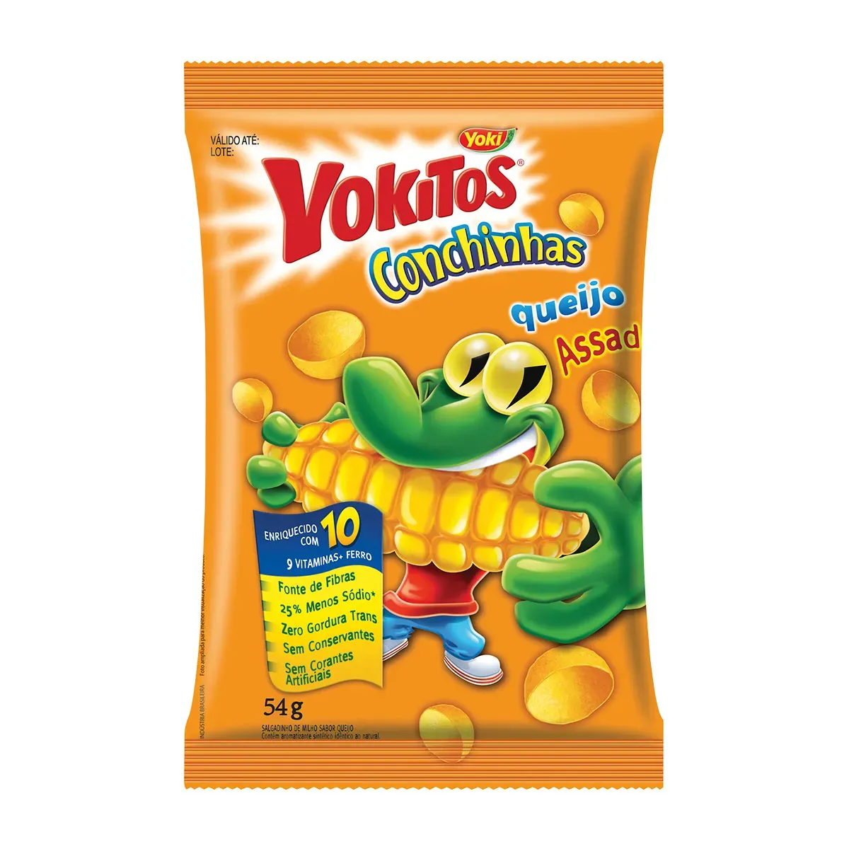 Salgadinho Yokitos Conchinha Queijo 54G