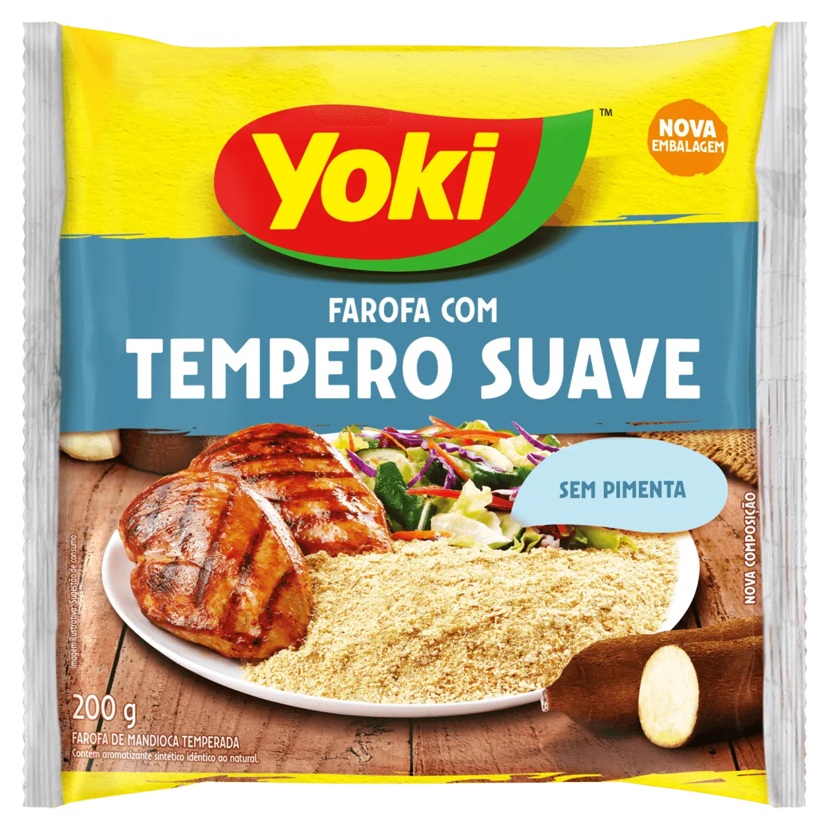 Farofa de Mandioca com Tempero Suave Yoki 200G