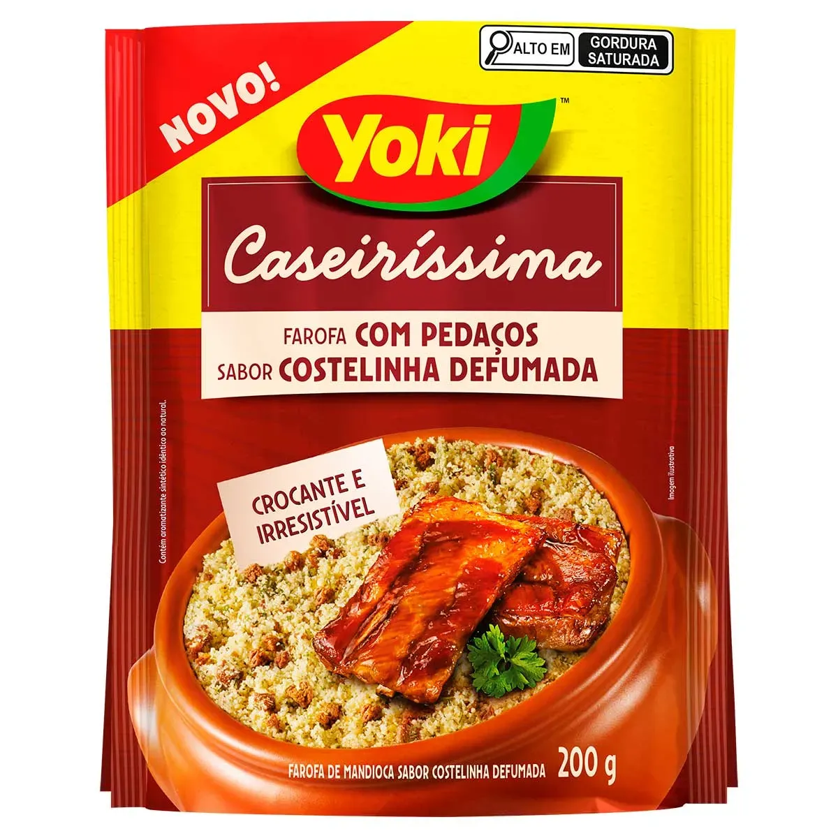 Farofa Mandioca Pedaços Crocante Yoki 200G