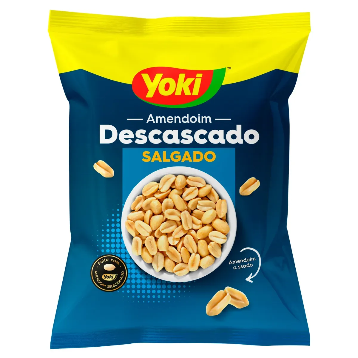 Amendoim Torrado Salgado sem Casca Yoki 350G