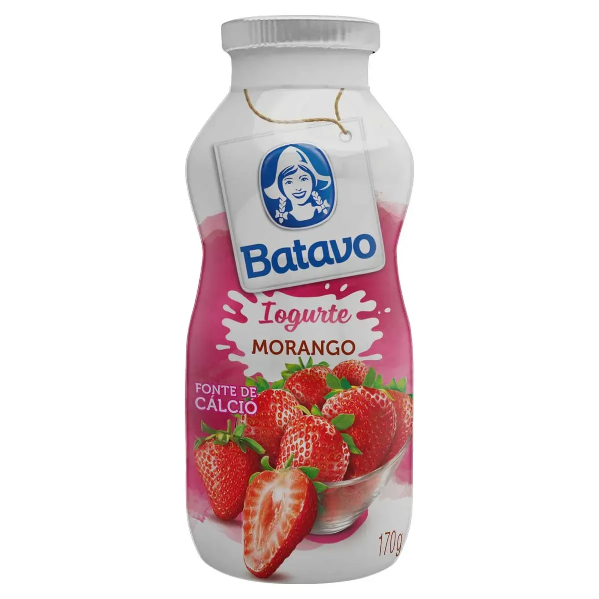 Iogurte Semidesnatado de Morango Batavo 170G