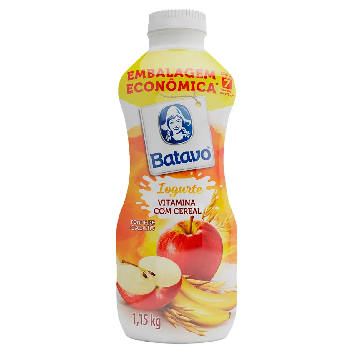 Iogurte Banana, Maçã e Cereal Batavo 1,15KG