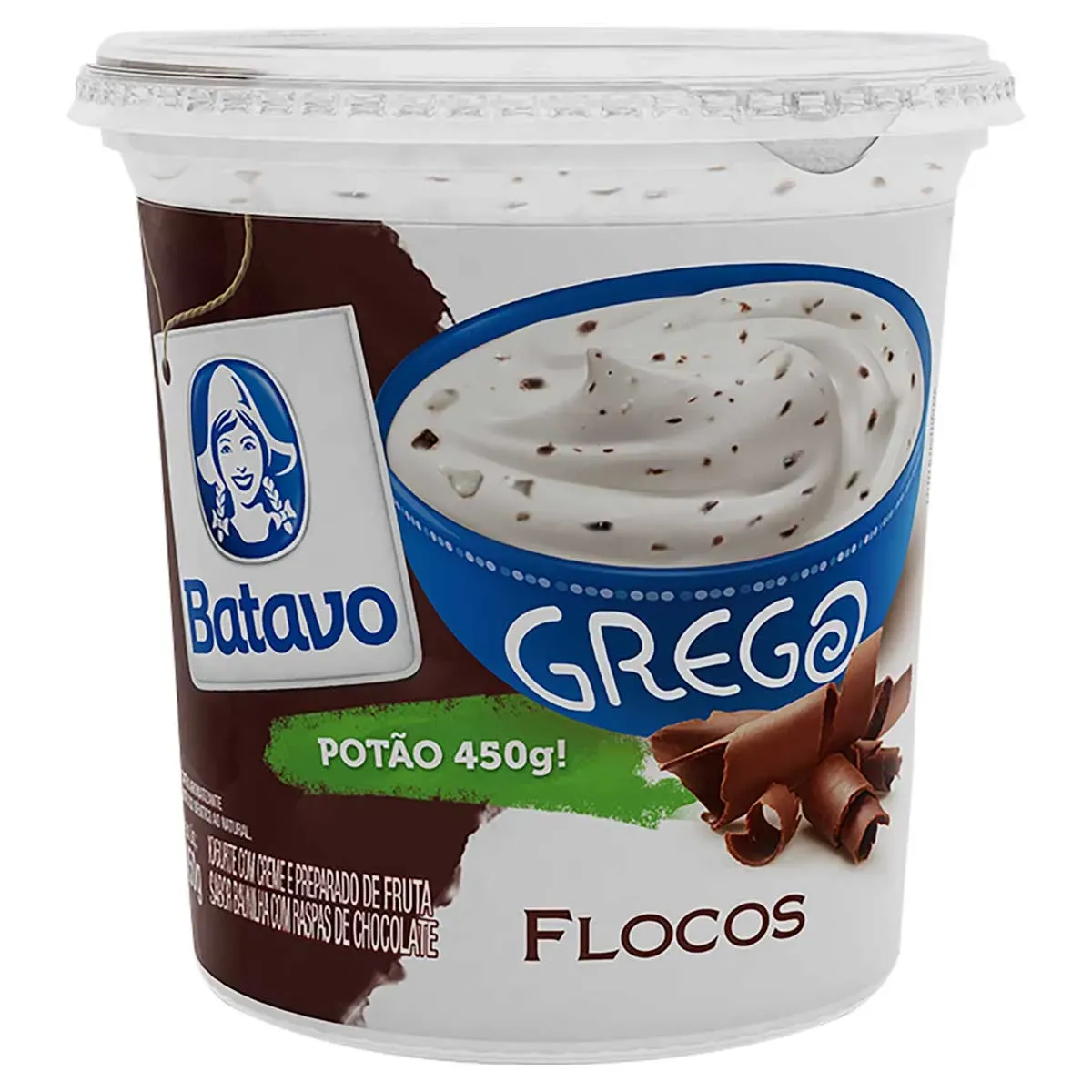 Iogurte Grego Flocos Batavo 450G