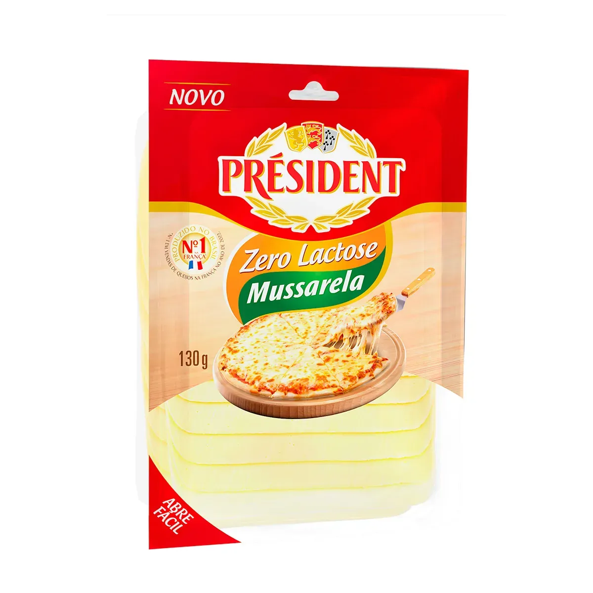 Queijo Mussarela Zero Lactose Président 130G