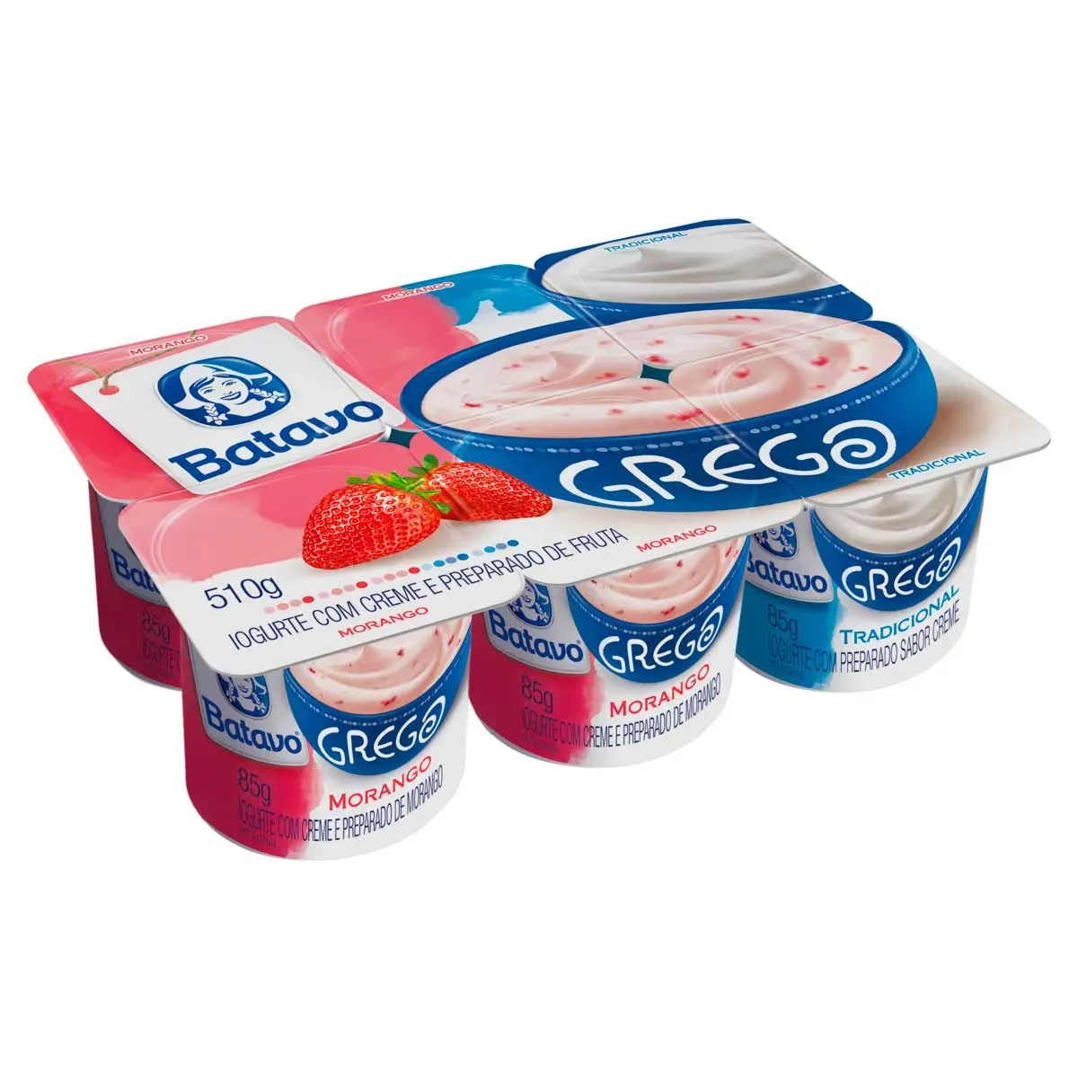 Iogurte Integral Grego Creme Batavo 85G 6UN