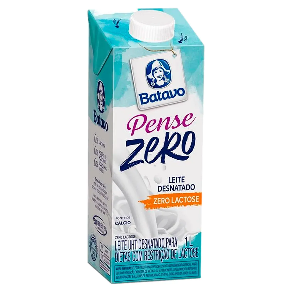 Leite Desnatado Zero Lactose Dietas Batavo 1L