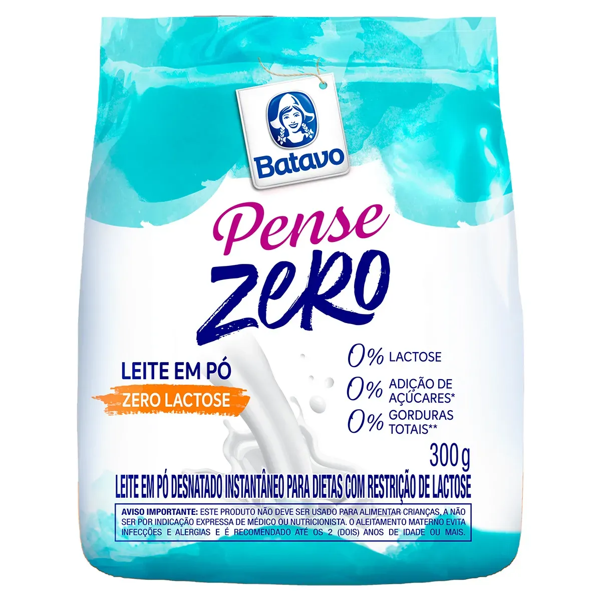 Leite em Pó Instantâneo Desnatado Zero Batavo 300G