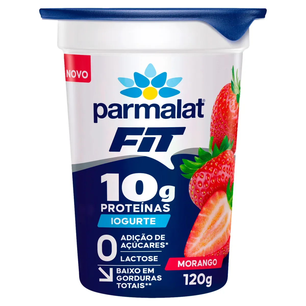 Iogurte Semidesnatado Morango Zero Parmalat 120G