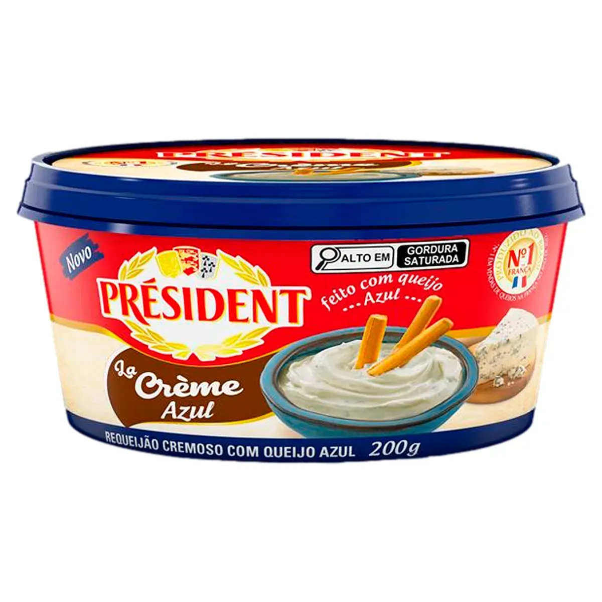 Requeijão Cremoso com Queijo Azul Président 200G