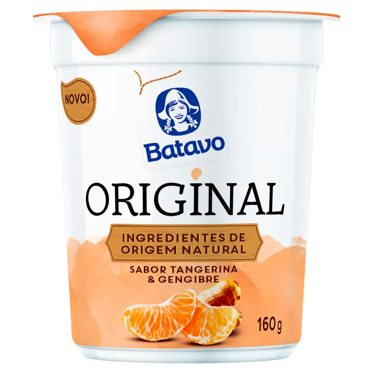 Iogurte Integral Tangerina Gengibre Batavo 160G