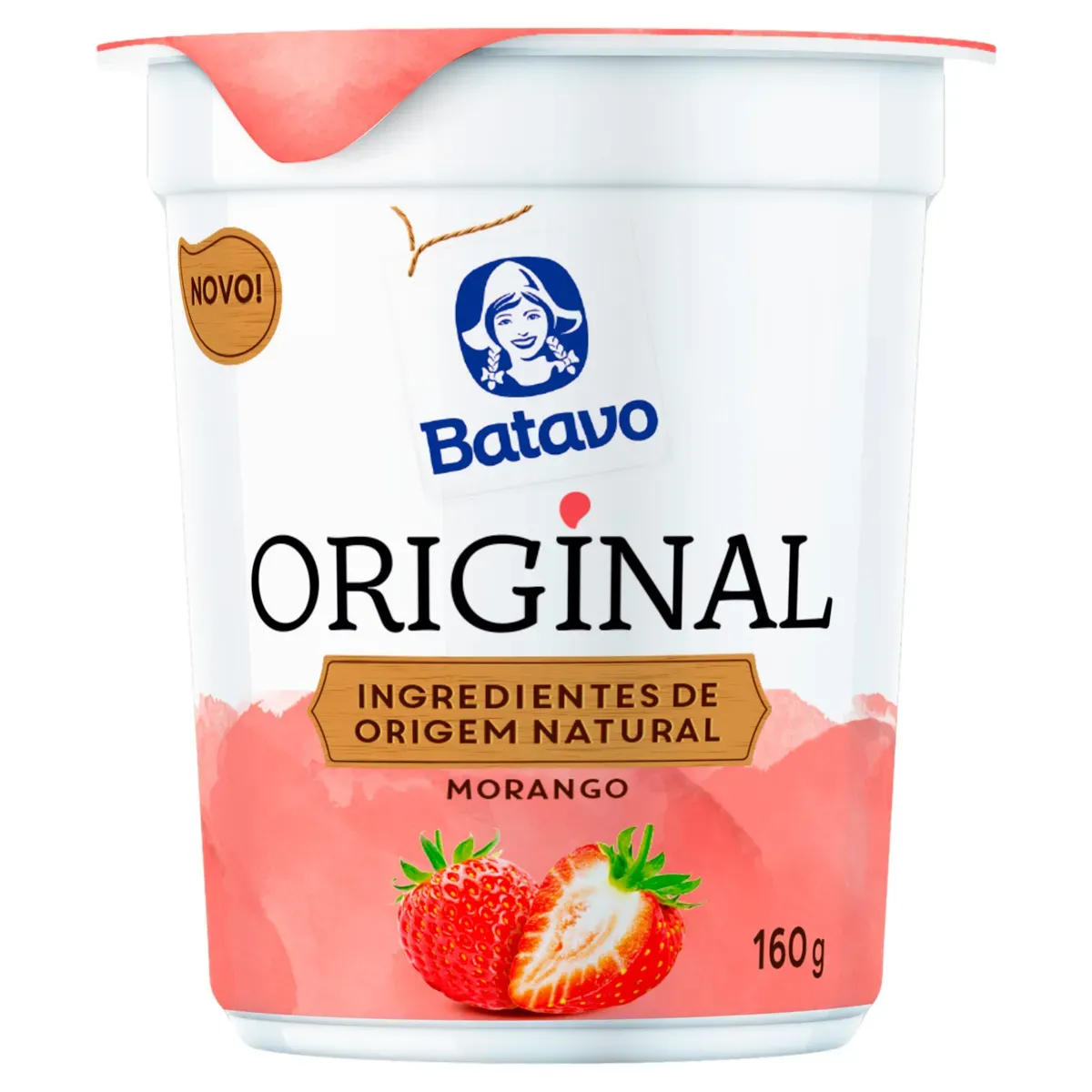Iogurte Integral Morango Copo Batavo 160G