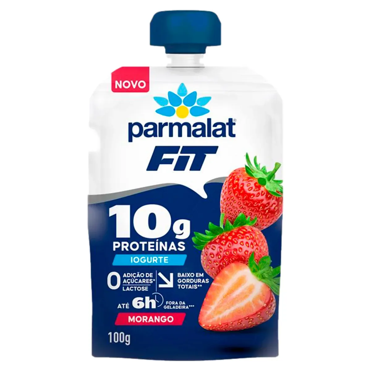 Iogurte Morango Zero Lactose Fit Parmalat 100G