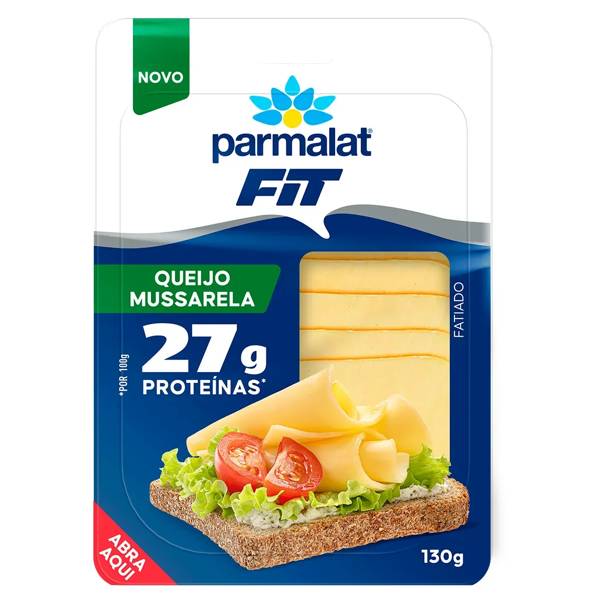 Queijo Mussarela Fatiado Fit Parmalat 130G