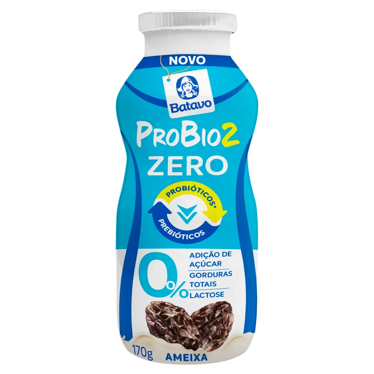 Iogurte Desnatado Ameixa Zero Lactose Batavo 170G