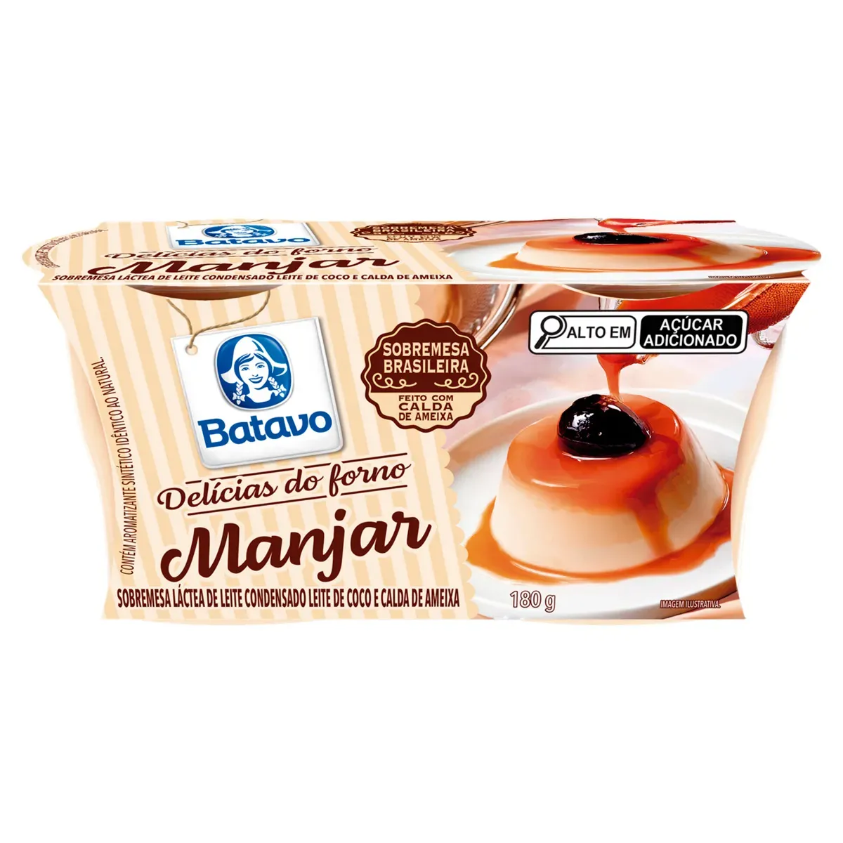 Sobremesa Láctea Manjar Delícias Batavo 180G 2UN