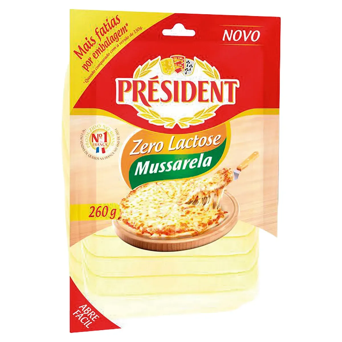 Queijo Mussarela Zero Lactose Président 260G